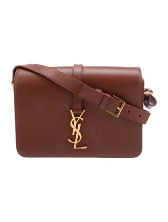 Saint Laurent Leather Messenger Bag