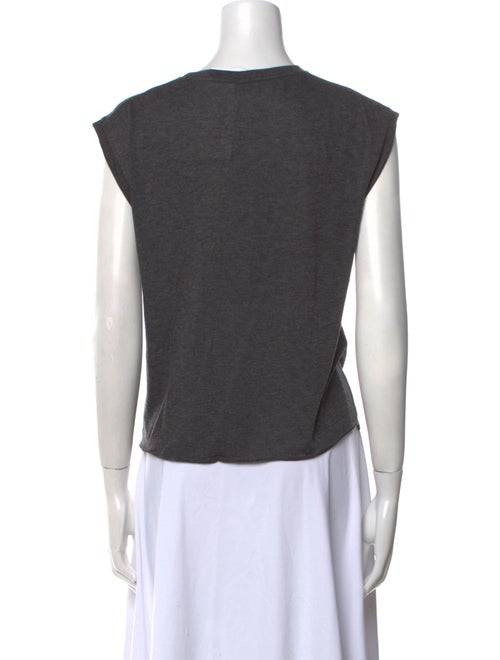 Saint Laurent Graphic Print Crew Neck T-Shirt