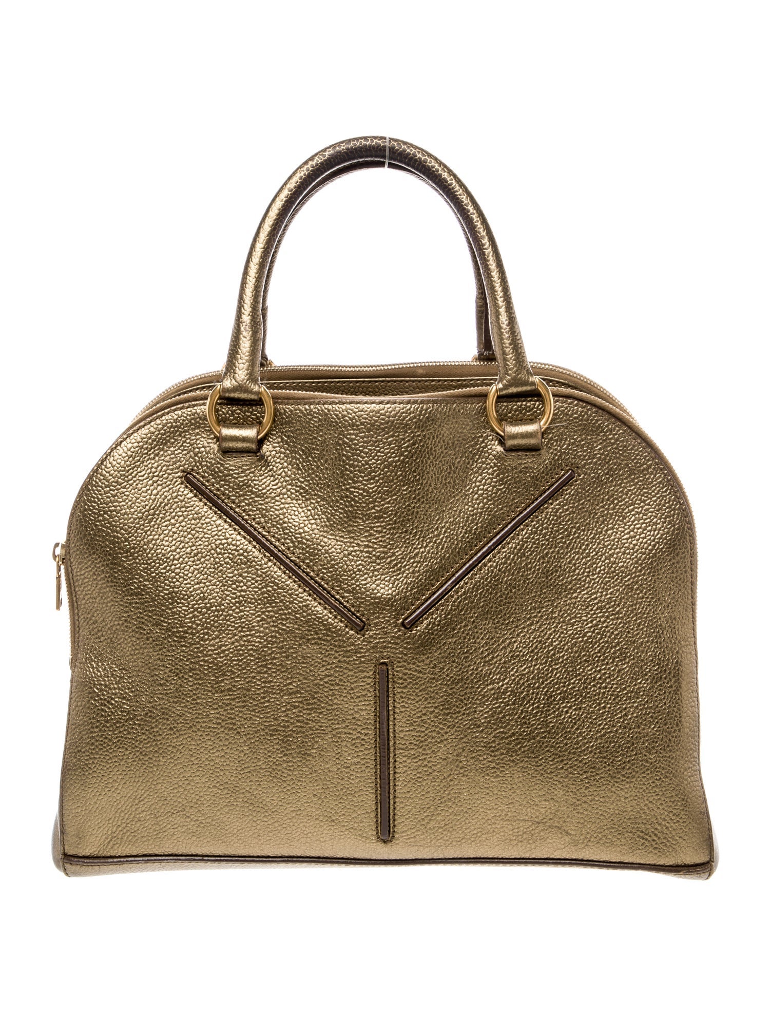 Yves Saint Laurent Rive Gauche Leather Top Handle Bag