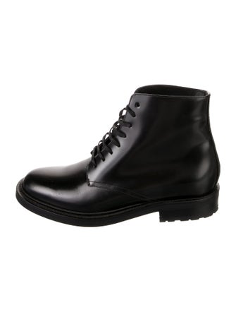 Saint Laurent Leather Combat Boots
