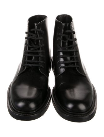 Saint Laurent Leather Combat Boots