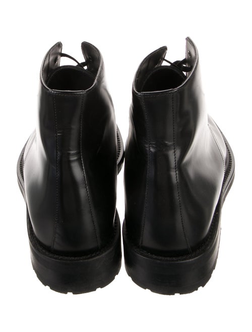 Saint Laurent Leather Combat Boots