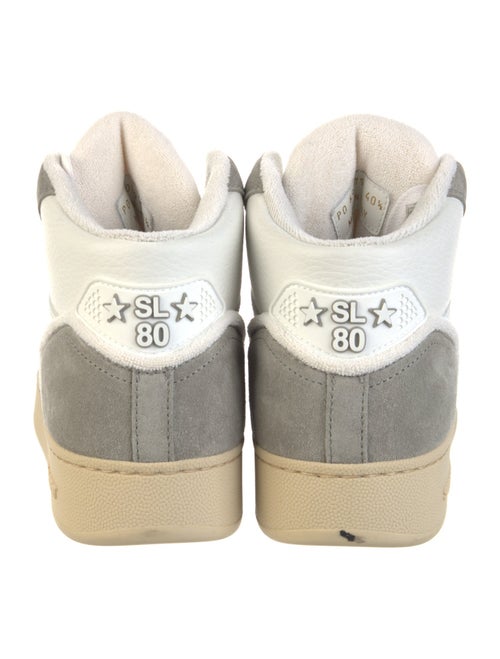 Saint Laurent Leather Colorblock Pattern Sneakers