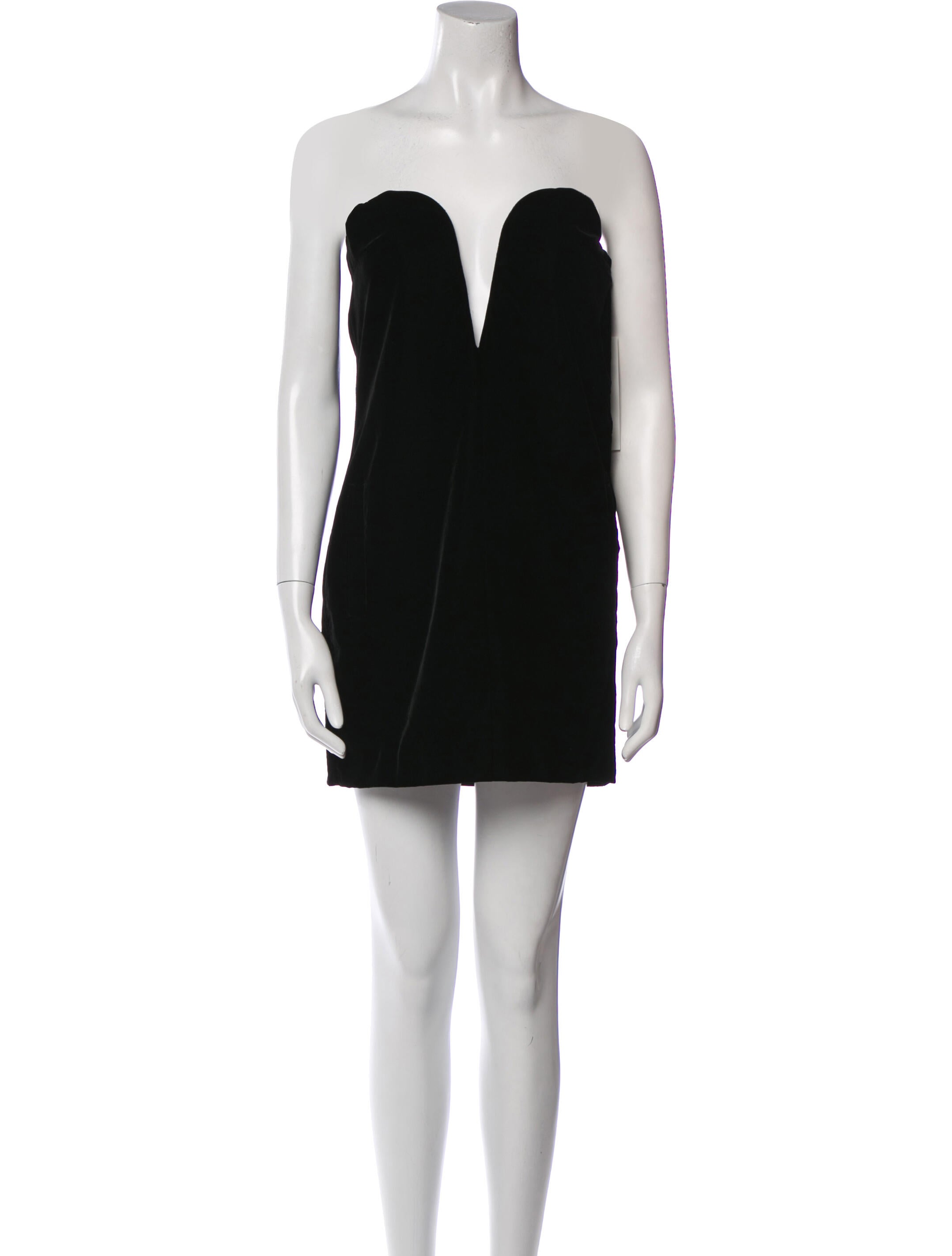 Saint Laurent Velvet Mini Dress
