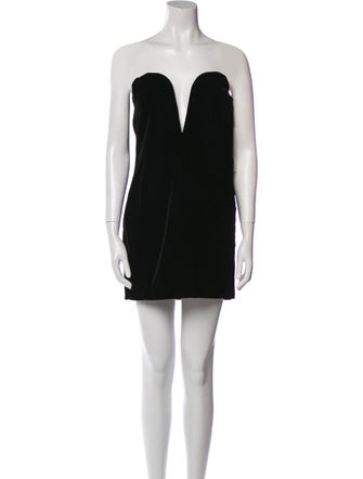 Saint Laurent Velvet Mini Dress