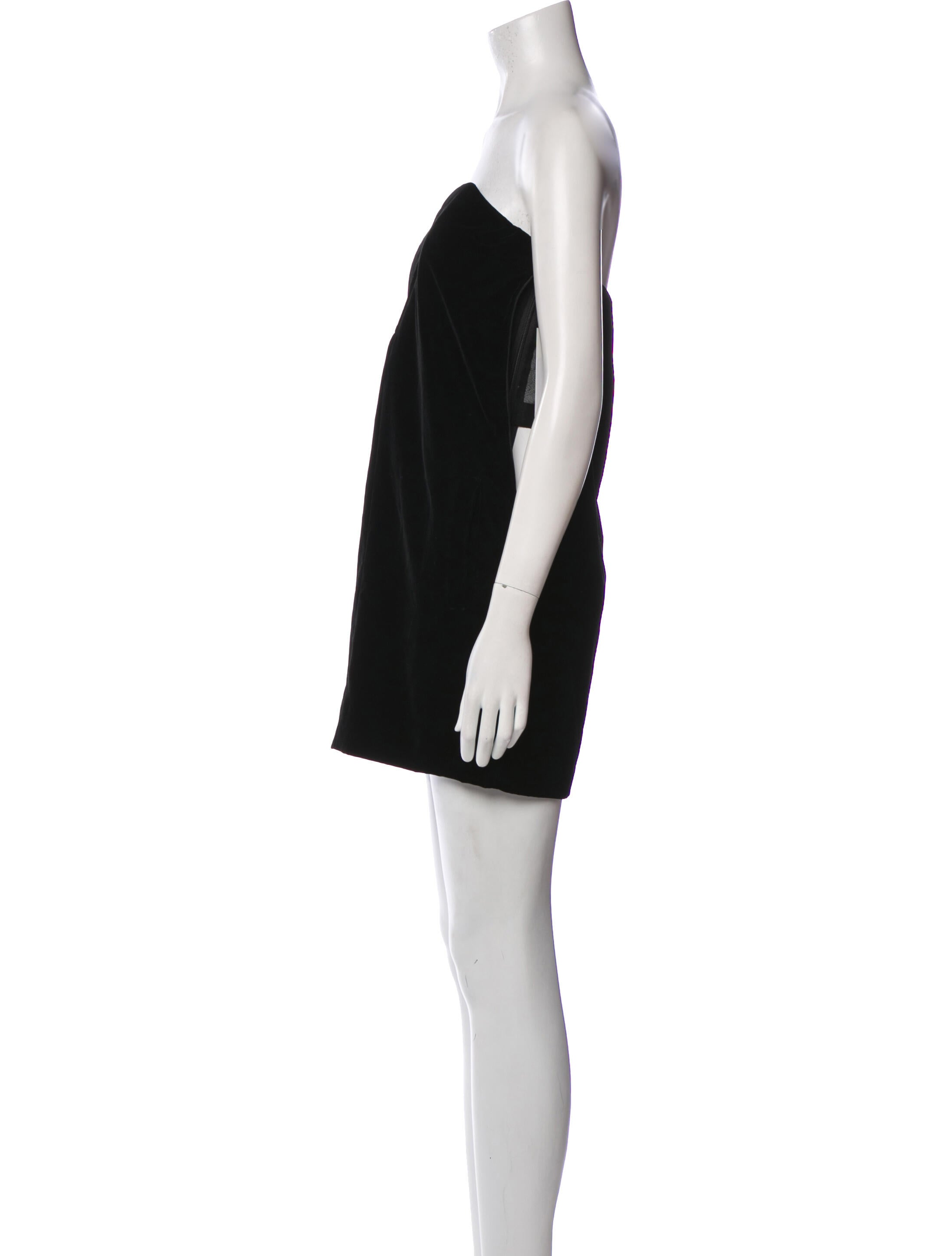 Saint Laurent Velvet Mini Dress
