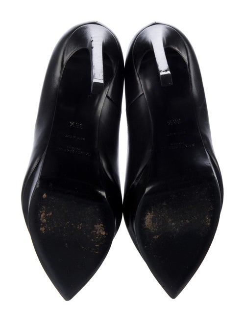 Saint Laurent Leather Chain-Link Accents Pumps