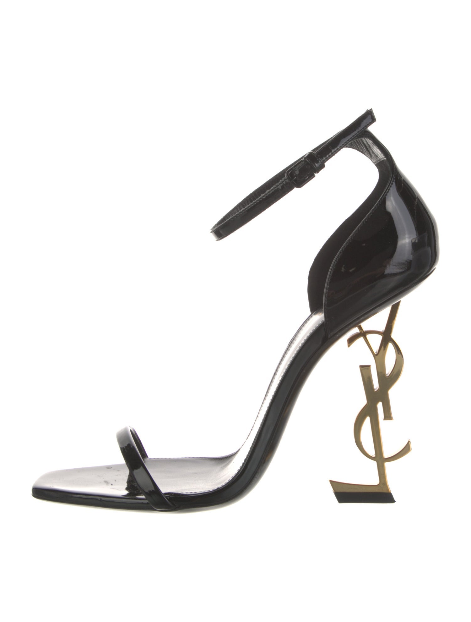 Saint Laurent Patent Leather Sandals