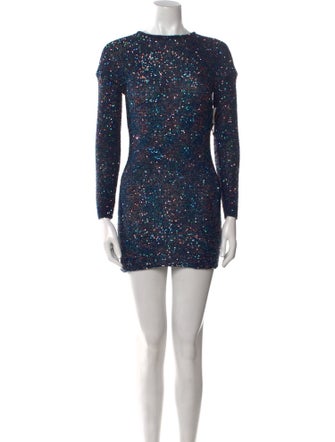 Saint Laurent Sequin Mini Dress