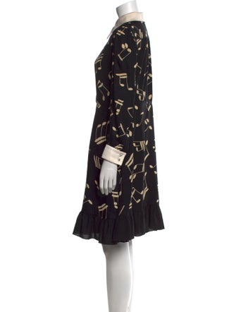 Saint Laurent Printed Knee-Length Dress