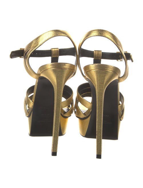 Saint Laurent Leather T-Strap Sandals