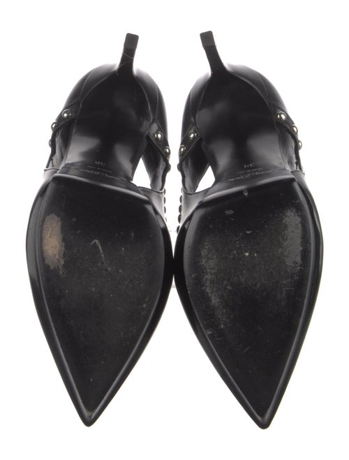 Saint Laurent Leather Cutout Accent Pumps