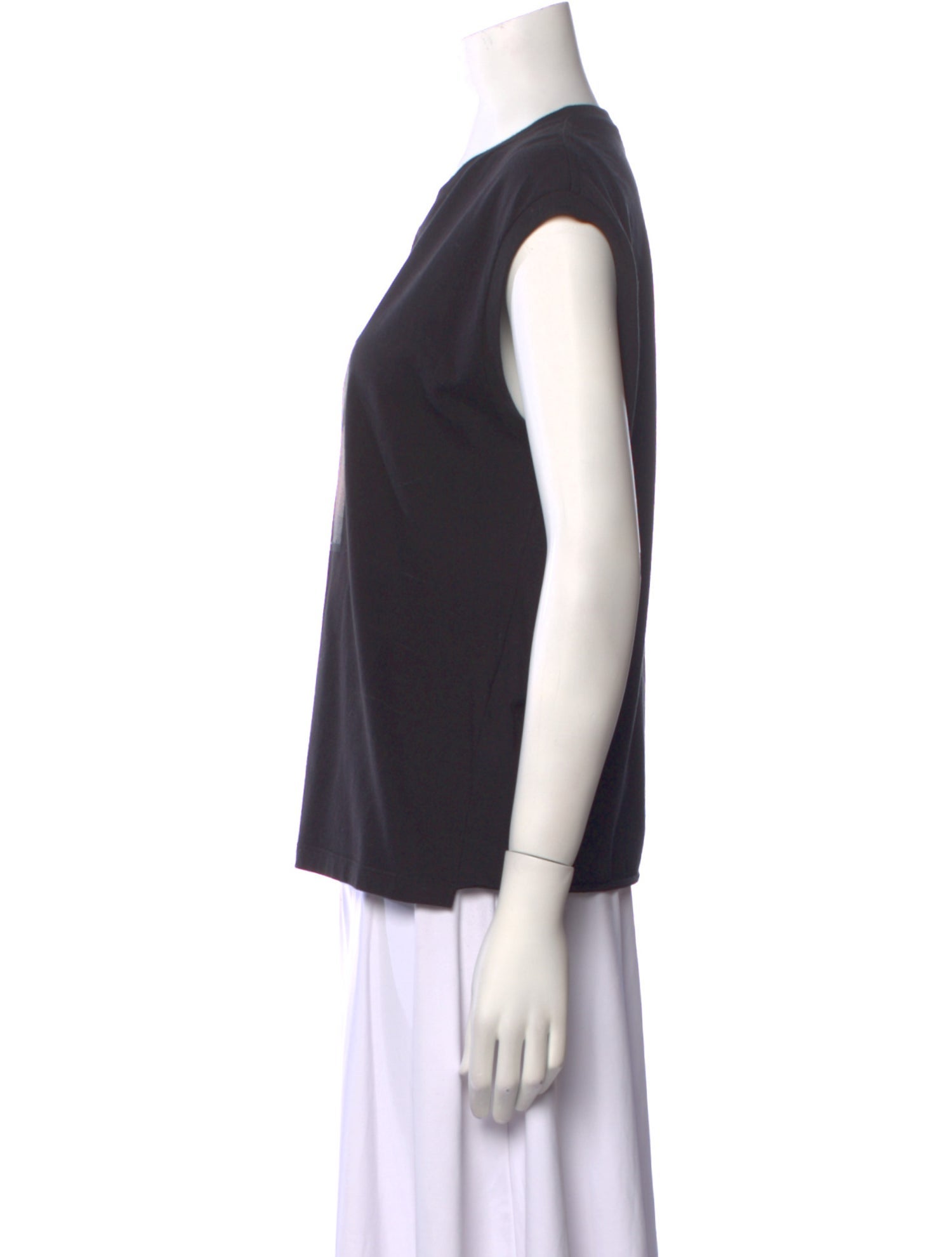 Saint Laurent Graphic Print Crew Neck T-Shirt