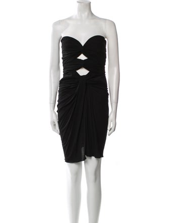 Saint Laurent Strapless Mini Dress