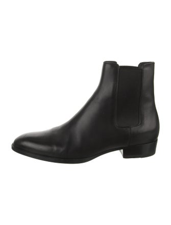 Saint Laurent Leather Chelsea Boots