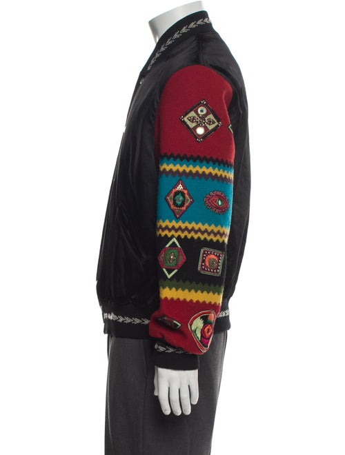 Saint Laurent 2018 Graphic Print Varsity Jacket