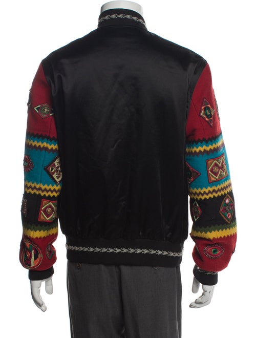 Saint Laurent 2018 Graphic Print Varsity Jacket