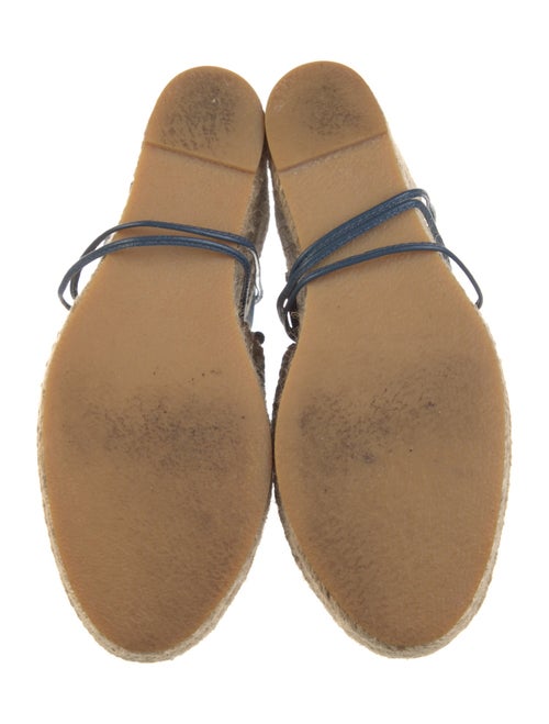 Saint Laurent Denim Leather Trim Embellishment Slingback Pumps