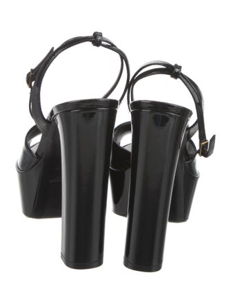 Saint Laurent Patent Leather Sandals