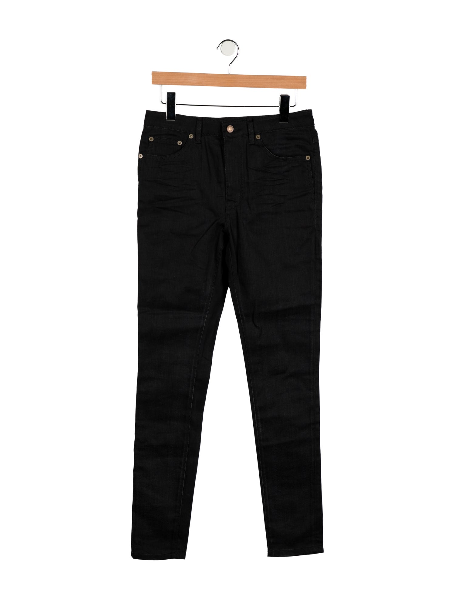 Saint Laurent Mid-Rise Skinny Leg Jeans