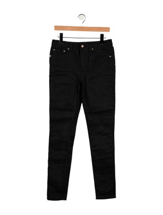 Saint Laurent Mid-Rise Skinny Leg Jeans