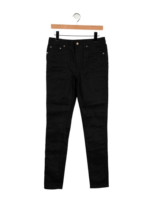 Saint Laurent Mid-Rise Skinny Leg Jeans