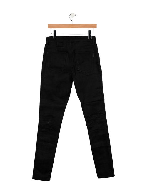 Saint Laurent Mid-Rise Skinny Leg Jeans