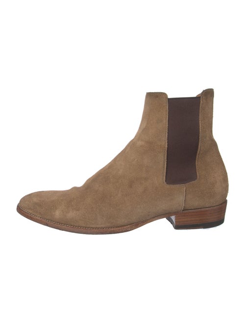 Saint Laurent Suede Chelsea Boots