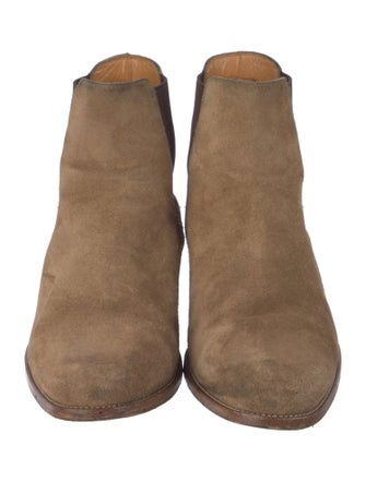 Saint Laurent Suede Chelsea Boots