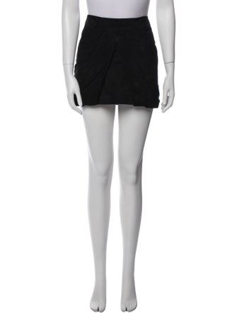 Saint Laurent Lambskin Mini Skirt