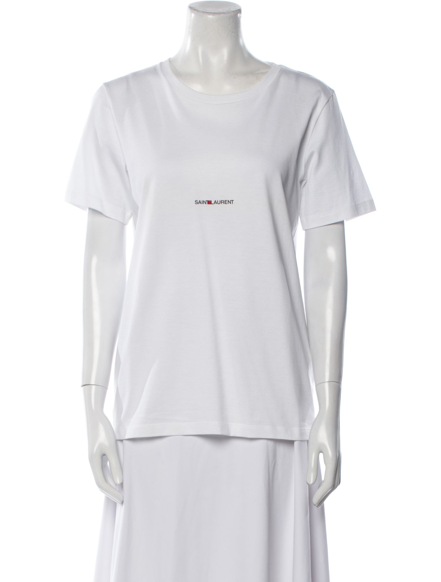 Saint Laurent Graphic Print Scoop Neck T-Shirt