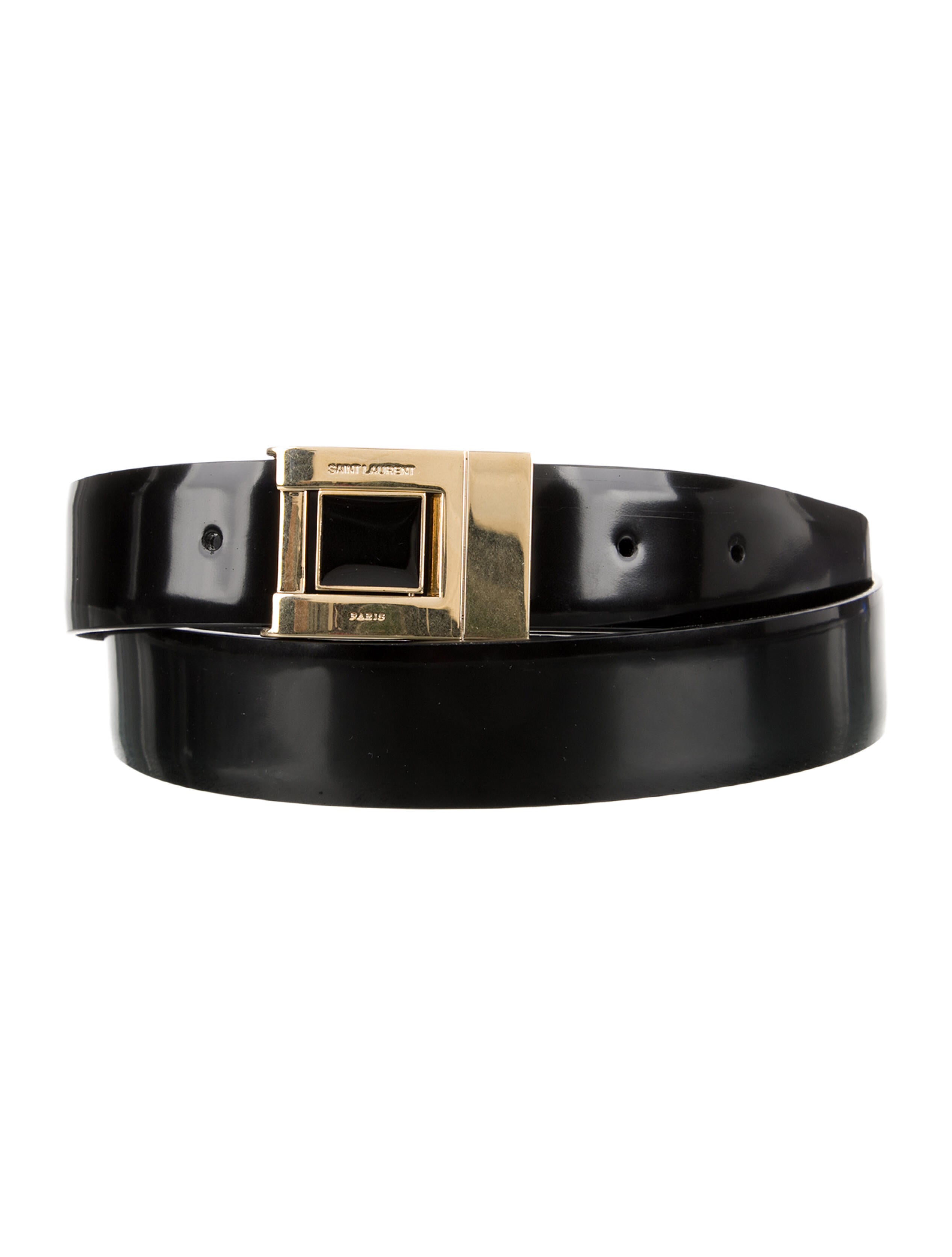 Saint Laurent Skinny Leather Belt
