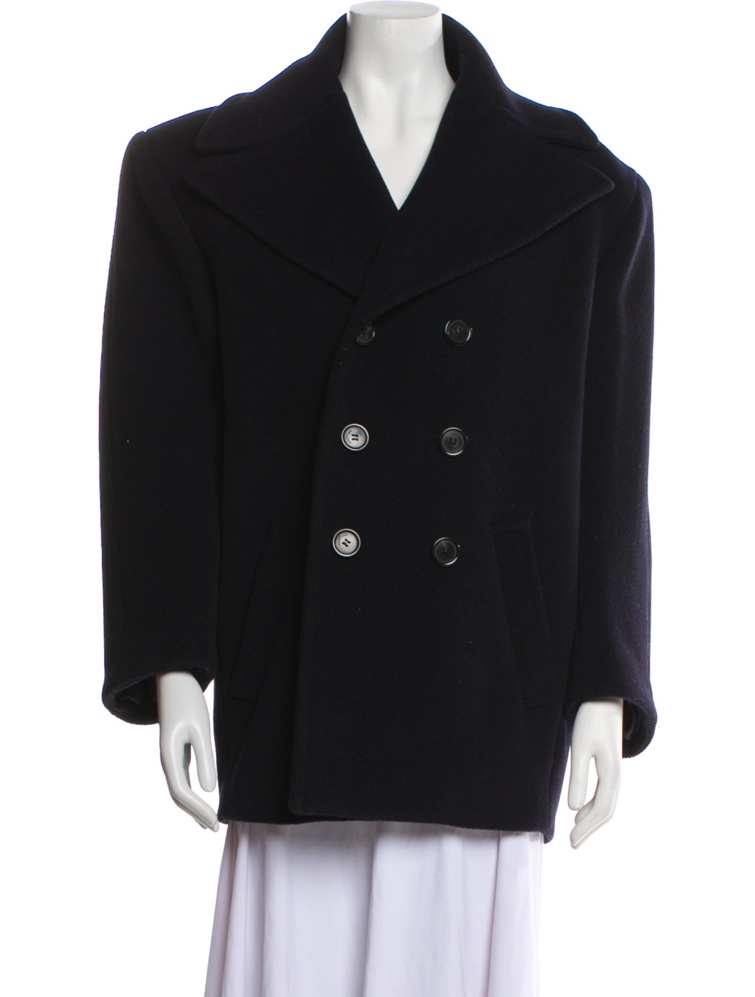 Saint Laurent Wool Peacoat w/ Tags