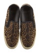 Saint Laurent Canvas Animal Print Espadrilles