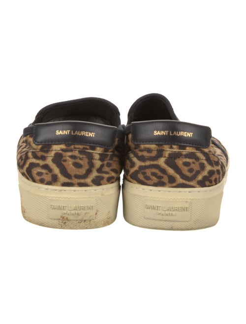 Saint Laurent Canvas Animal Print Espadrilles