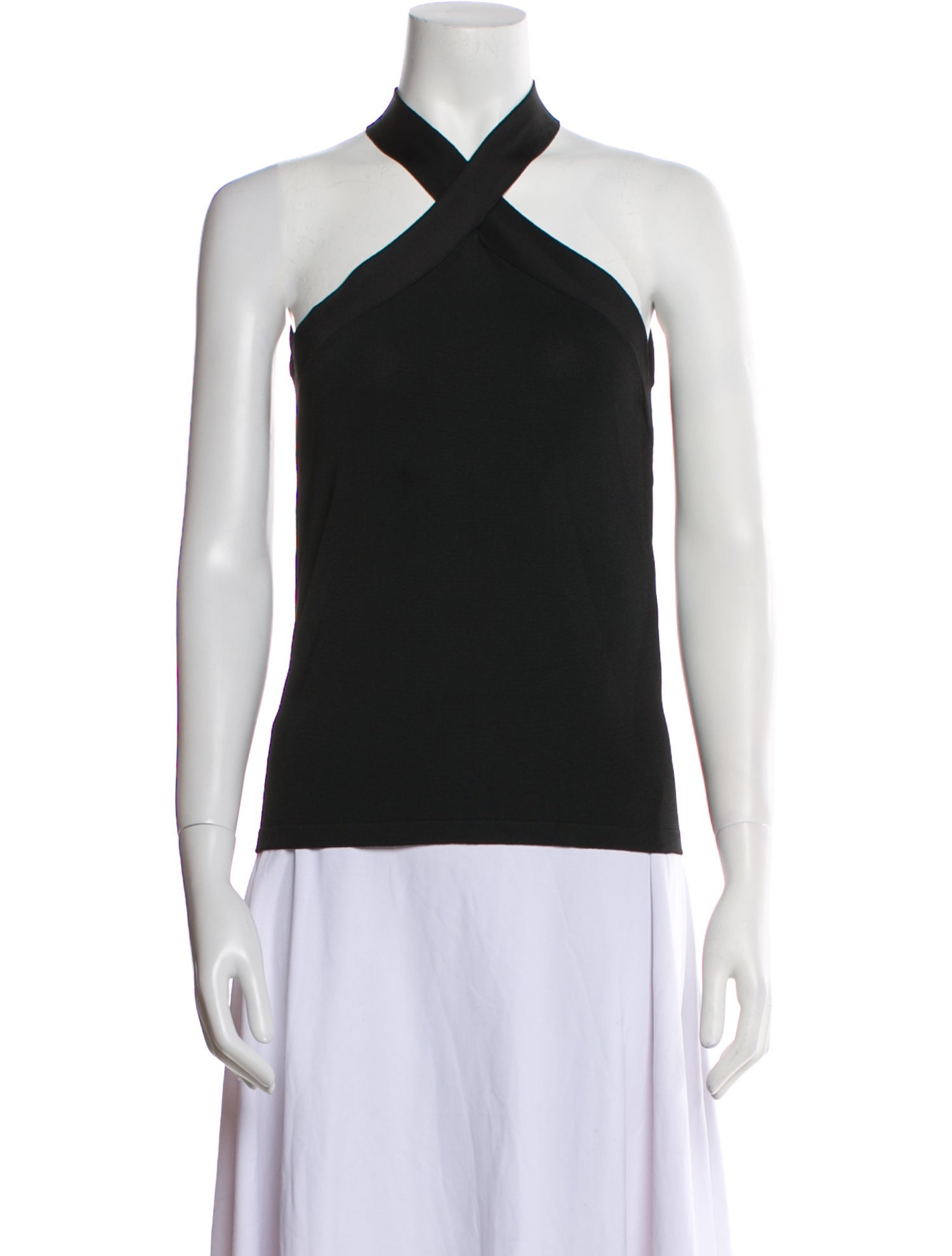 Saint Laurent Wool Halterneck Top w/ Tags