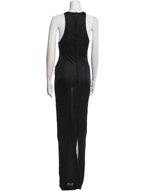Saint Laurent Crew Neck Long Dress