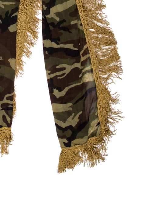 Saint Laurent Animal Print Scarf