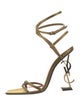 Saint Laurent Satin Slingback Sandals