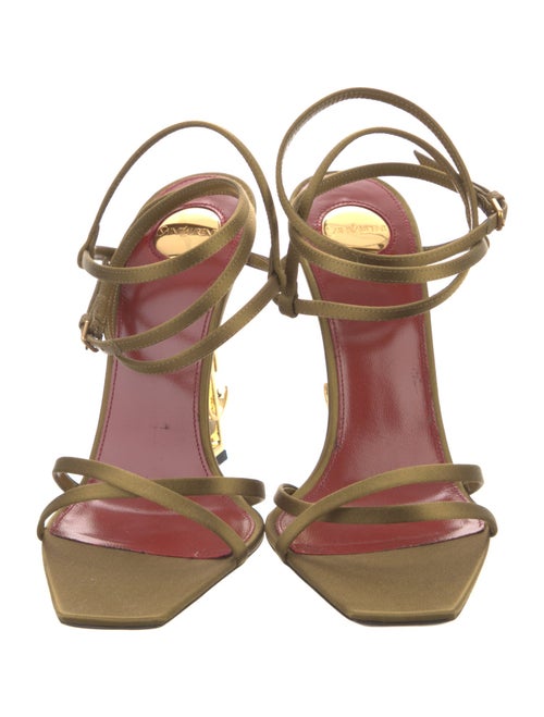 Saint Laurent Satin Slingback Sandals
