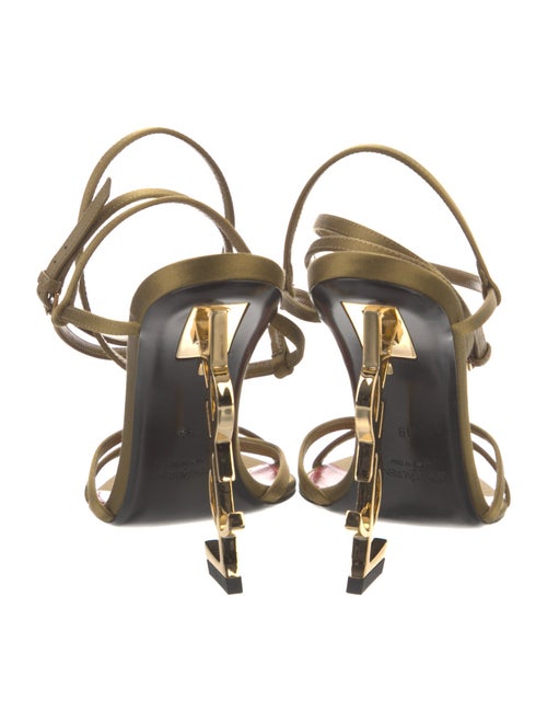 Saint Laurent Satin Slingback Sandals