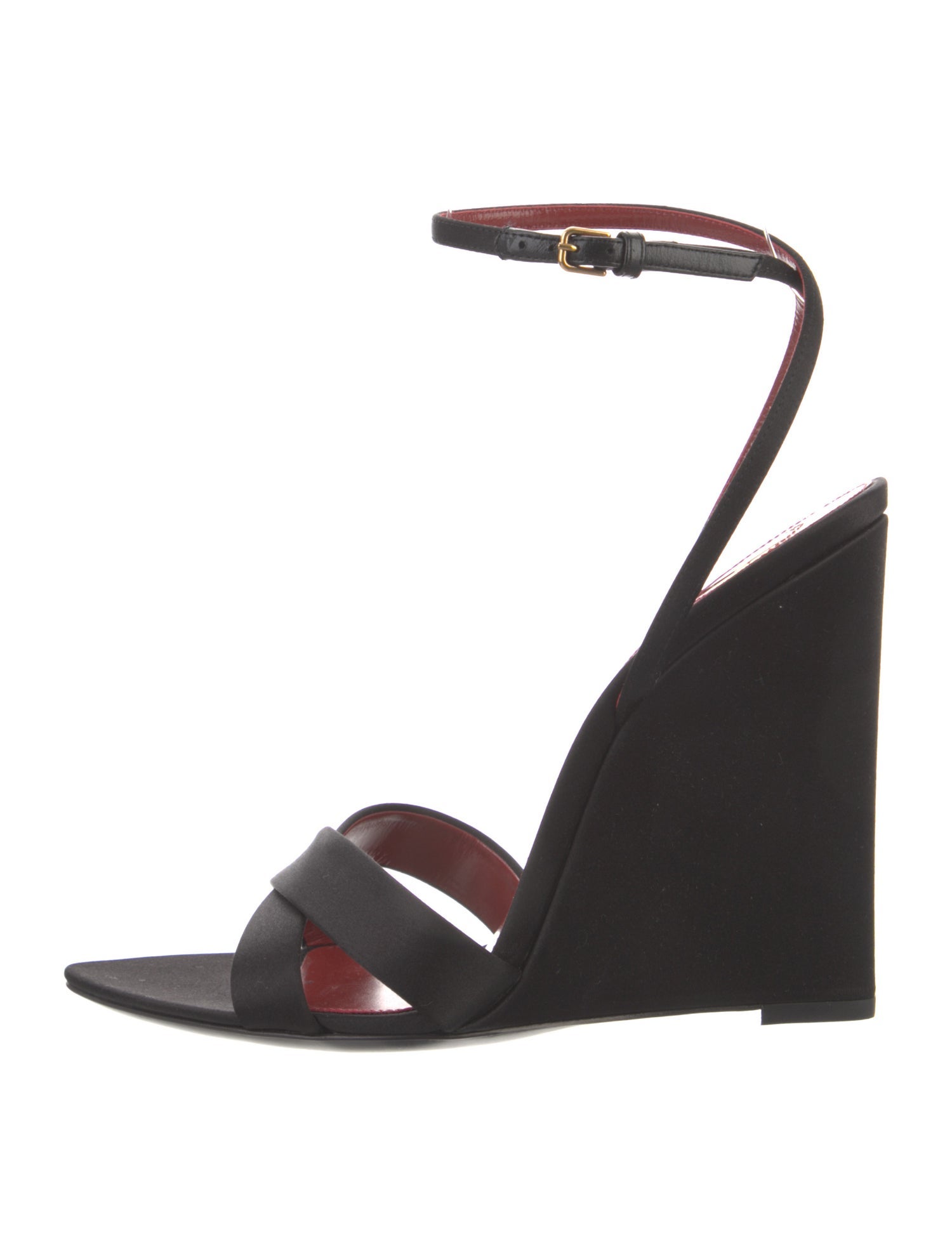 Saint Laurent Satin Slingback Sandals