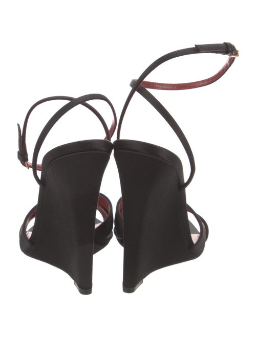 Saint Laurent Satin Slingback Sandals