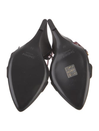 Saint Laurent Satin Slingback Sandals