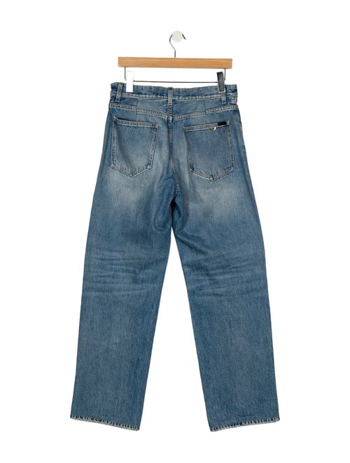 Saint Laurent High-Rise Wide Leg Jeans