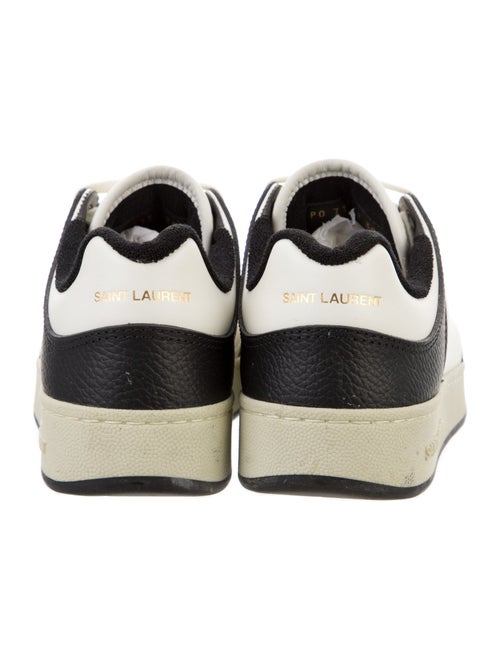 Saint Laurent Leather Colorblock Pattern Sneakers