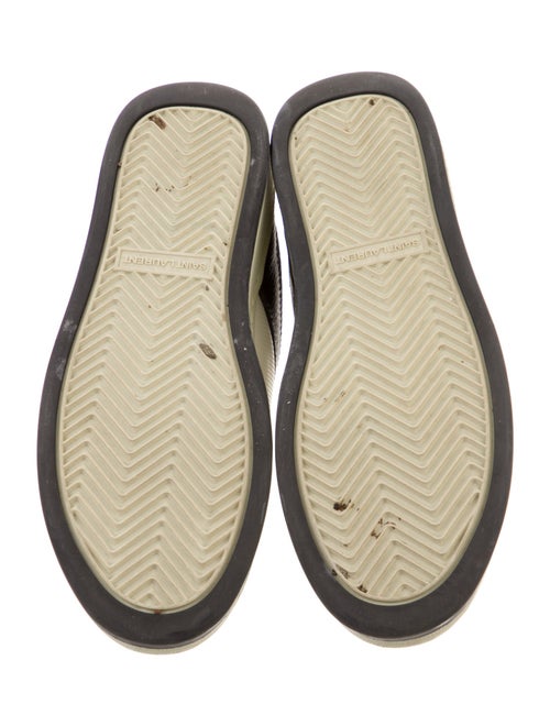 Saint Laurent Leather Colorblock Pattern Sneakers