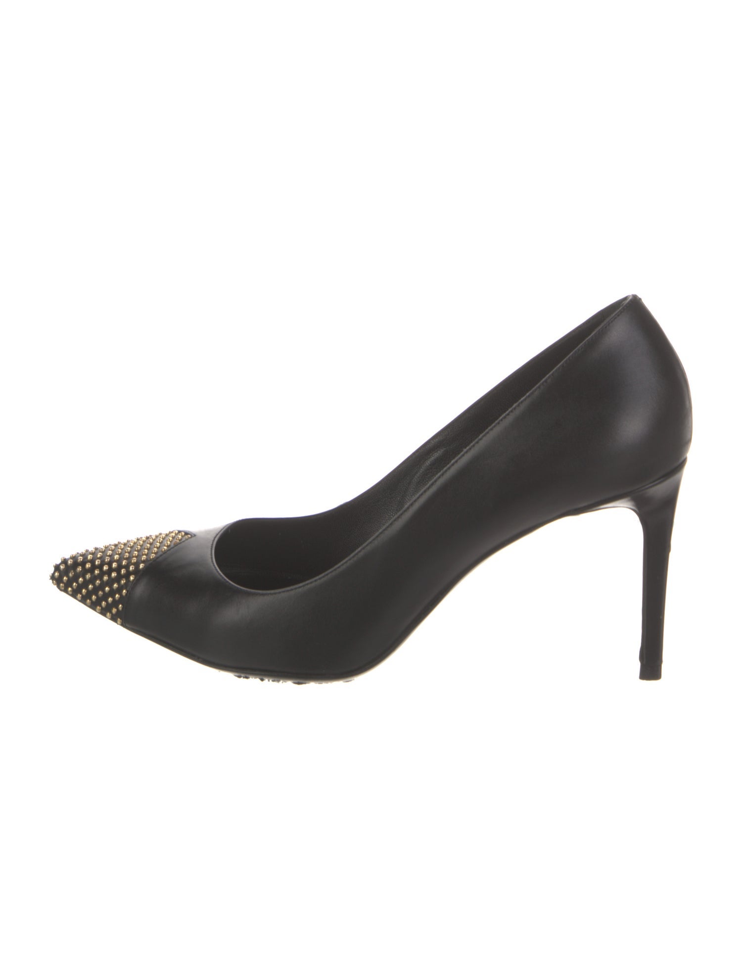 Saint Laurent Leather Studded Accents Pumps