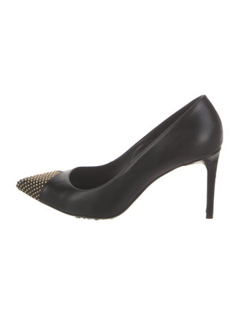 Saint Laurent Leather Studded Accents Pumps