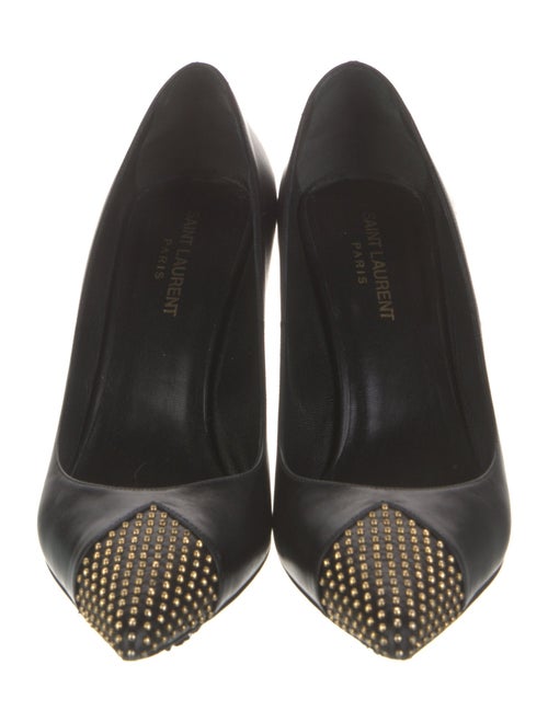 Saint Laurent Leather Studded Accents Pumps